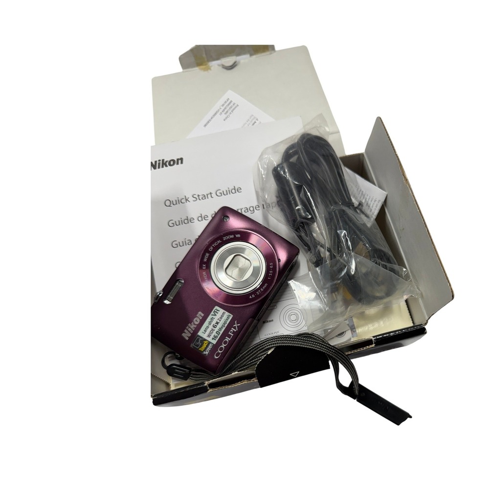 Nikon Coolpix S4300 Digital Camera 16.0MP 6x Zoom  with Box & Manual
